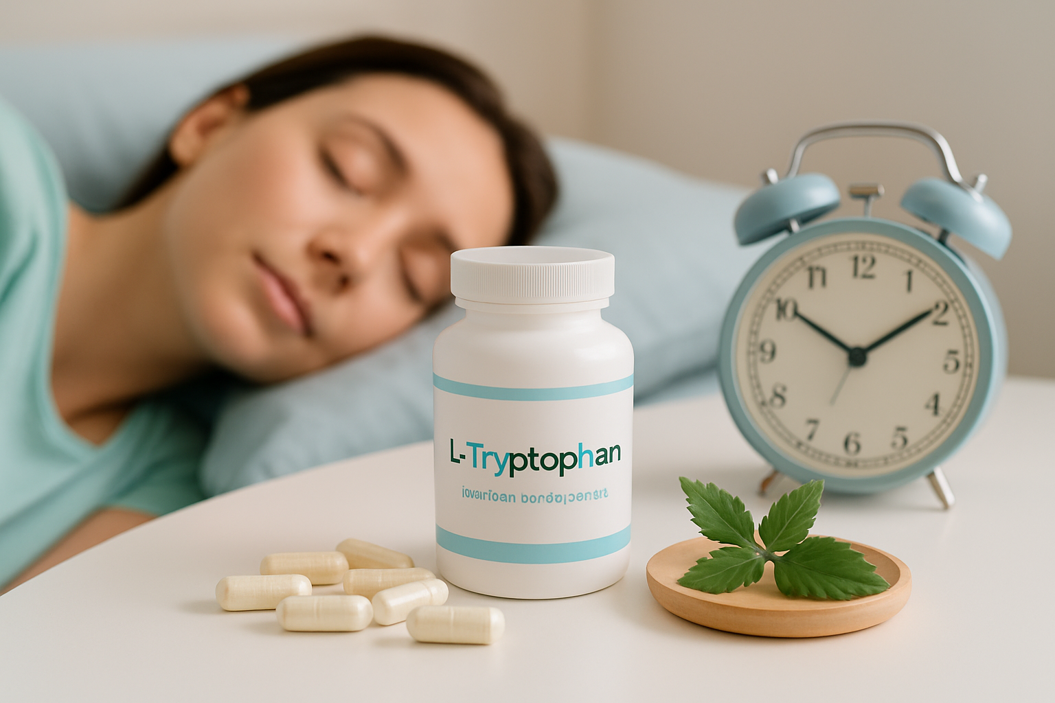 L-Tryptophan Kapseln und tryptophanreiche Lebensmittel als natürliche Schlafhilfe