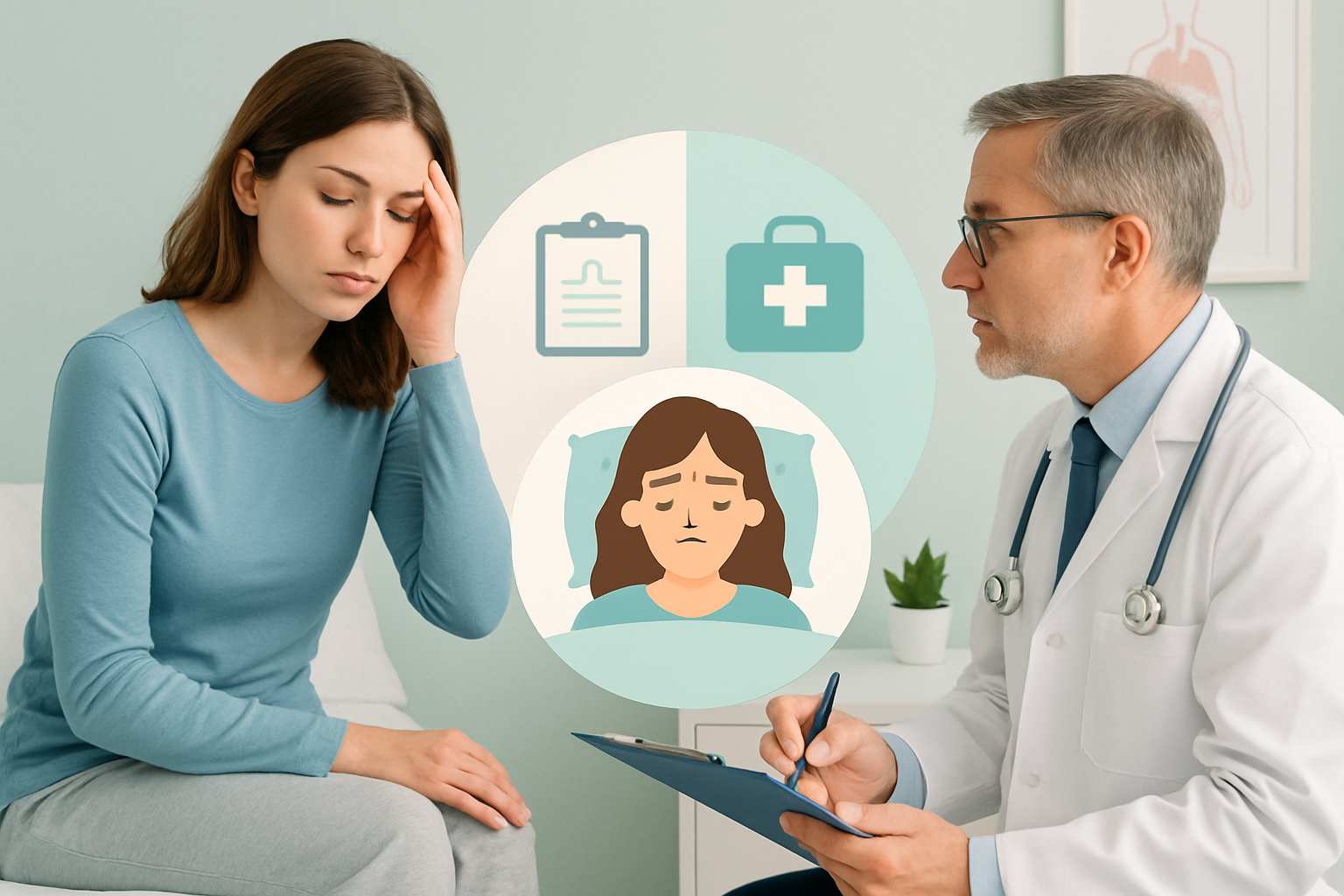 Person liegt wach im Bett und zeigt typische Anzeichen einer Schlafstörung